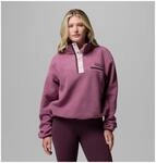 Columbia Helvetia II Cropped Half Snap Fleece Damen Rollkragenpullover, lila, Gr. XL