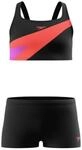 Speedo Hyperboom Butterfly Back Two Piece Damen Bustier, schwarz, Gr. 140