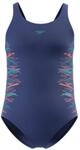 Speedo Placement Muscleback Damen Schwimmanzug, blau, Gr. 152 5063572054197