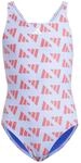 Adidas Performance Logo Graphic V-Back M&auml;dchen Badeanzug, lila, Gr. 140
