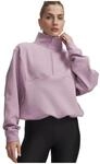 Under Armour Unstoppable Fleece Half-Zip Damen Kapuzensweater, pink, Gr. L
