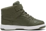 Puma Rebound Slam Mid waterresistant AC PS Kinder Sneaker, gr&uuml;n, Gr. 29