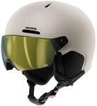 Alpina Zupo 2 Visor Q-Lite midnight Jungen Helm, braun, Gr. 56 cm 4003692338570