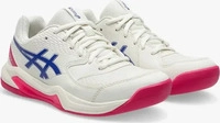 Asics 1042A257_0105, Asics Gel-Dedicate 8 Indoor Damen Tennisschuhe, wei&szlig;, Gr. 42 &frac12;
