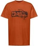 Jack Wolfskin Brand Herren T-Shirt, orange, Gr. M 4064886461054