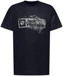Jack Wolfskin Brand Herren T-Shirt, blau, Gr. M 4064886461412