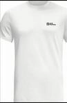 Jack Wolfskin Essential Herren T-Shirt, wei&szlig;, Gr. XL 4064993566949