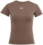 Adidas Performance adidas 3 Stripes Studio Baby TEE Damen T-Shirt, braun, Gr. L