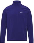 Jack Wolfskin Taunus 100 Half Zip Herren Funktionsjacke, blau, Gr. M 4064886772563