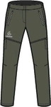 L&ouml;ffler 28828_385, L&ouml;ffler Zip-Off Trekking Tapered CSL Hose, gr&uuml;n, Gr. 34