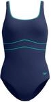 Speedo Shaping Contour Eclipse Damen Badeanzug, blau, Gr. 46 5059937977256