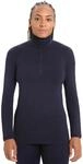 Icebreaker 260 Tech Half Zip Damen Rollkragenpullover, blau 9420058530938