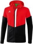 Erima Squad mit Kapuze Kapuzensweater, rot, Gr. M 4043523969528