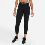 Nike Pro Mid-Rise Crop Mesh-Panel Damen Tights, schwarz 194502754667