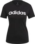 Adidas Loungewear Essentials Slim Logo T-Shirt Damen T-Shirt, schwarz 4064044864208