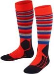 Falke Skiing 2 Intermediate Stripes Kinder Str&uuml;mpfe, orange 4043874495332