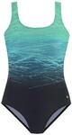Lascana Batik Damen Badeanzug, t&uuml;rkis 4893848937784