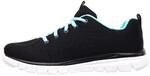 Skechers Graceful - Get Connected Damen Freizeitschuhe, schwarz, Gr&ouml;&szlig;e 39