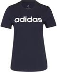 Adidas Loungewear Essentials Slim Logo T-Shirt Damen T-Shirt, blau 4064054077667