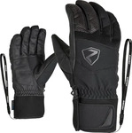 Ziener 801066_12, Ziener Ginx ASR AW Herren Fingerhandschuhe, schwarz male