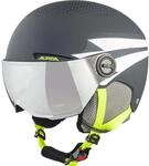 Alpina Zupo Visor Q-Lite Kinder Helm, grau 4003692299352