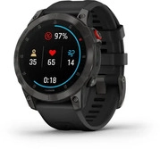 Garmin 01002582_11, Garmin epix (Gen 2) - Sapphire Edition | 47 mm Uhr, schwarz