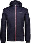 CMP Jacket Rain Fix Hood Herren Regenjacke, blau 8057258775558