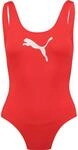 Puma Swimsuit Damen Badeanzug, grau 8718824818634