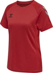 Hummel 207397_3062, Hummel Lead Poly Damen T-Shirt, rot female