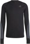 Adidas Run Icon Full Reflective 3-Streifen Longsleeve Herren Longsleeve, schwarz