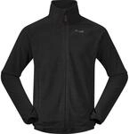 Bergans Hareid Fleece NoHood Herren Midlayer, schwarz 7031582380177