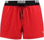 Puma Swim Logo Short Length Herren Badehose, grau 8718824814551