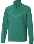 Puma TeamRISE 1/4 Zip Top Kinder Sweatshirt, gr&uuml;n 4063697239326