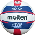 Molten V5B5000DE_001, Molten V5B5000-DE Beachvolleyball, wei&szlig;