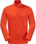 Jack Wolfskin Kolbenberg Half Zip Herren Midlayer, orange 4064993556827