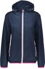 CMP Jacket Rain Fix Hood Damen Regenjacke, blau 8058329658312