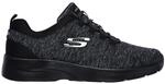 Skechers Dynamight 2.0 - In a Flash Damen Freizeitschuhe, schwarz, Gr&ouml;&szlig;e 37