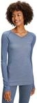 Falke Wool-Tech Light Regular Damen Unterhemd, blau 4043874792080