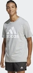 adidas ECQ96_IC9350, Adidas Essentials Single Big Logo Herren T-Shirt, grau male