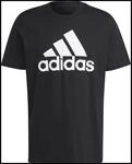 Adidas Sportswear Essentials Single Big Logo Herren T-Shirt, schwarz, Gr. M