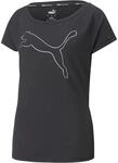 Puma Train Favorite Cat Damen T-Shirt, schwarz 4064537917220