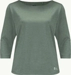 Jack Wolfskin 1806655_4151, Jack Wolfskin Jwp 3/4 Damen T-Shirt, gr&uuml;n female
