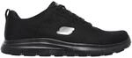 Skechers Flex Advantage SR - Bendon Herren Freizeitschuhe, schwarz, Gr&ouml;&szlig;e 47 &frac12;
