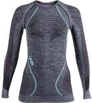 UYN Ambityon UW Lg Melange Damen Unterhemd, schwarz 8054216349905