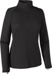 Patagonia 43662_BLK, Patagonia TW Zip Neck Damen Unterhemd, schwarz, Gr. S female
