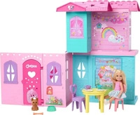 Mattel JFW49, Mattel Barbie Chelsea Pop-up-Puppenhaus mit Puppe
