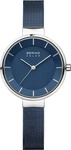 BERING 14631-307, Bering 14631-307 Damenuhr, Milanaise/Solar, Blau
