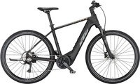 KTM MACINA CROSS 510 TRAPEZ - 28" 500 Wh - black matt (grey+orange)