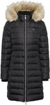 Tommy Jeans Daunenjacke Essential DW0DW18864 Schwarz Slim Fit Damen
