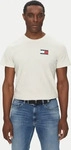 Tommy Jeans T-Shirt Essential DM0DM20740 Beige Slim Fit Herren
